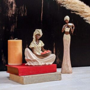 Porland African Lady Standing Biblo 30 cm 04STY007897