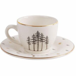 Porland Forest Tabaklı Kahve Fincanı 85Cc 04Lfh000459